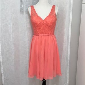 Coral 31D54 lace bodice sweetheart illusion